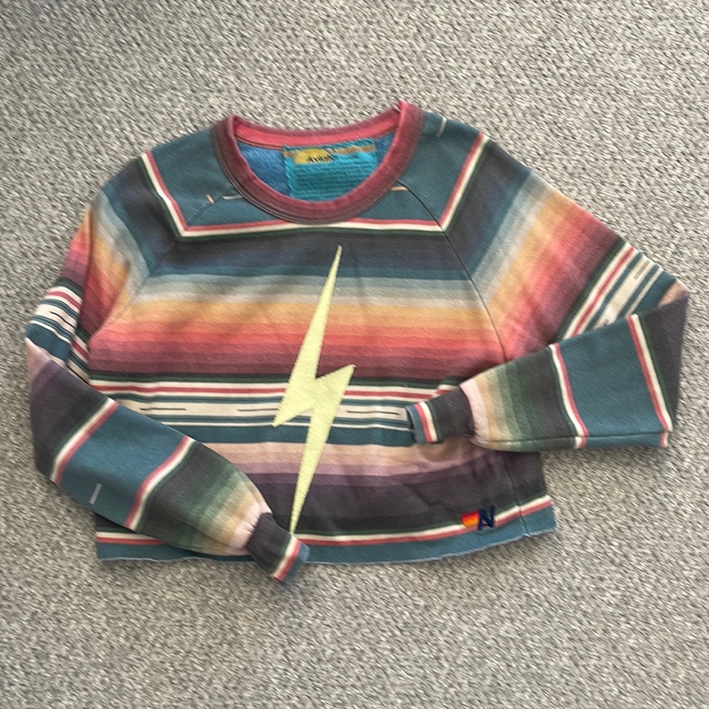 Aviator nation crop sweatshirt